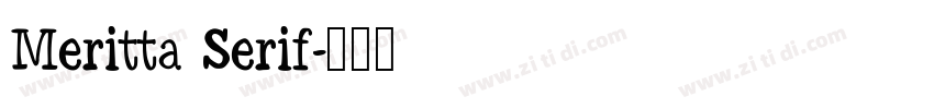 Meritta Serif字体转换